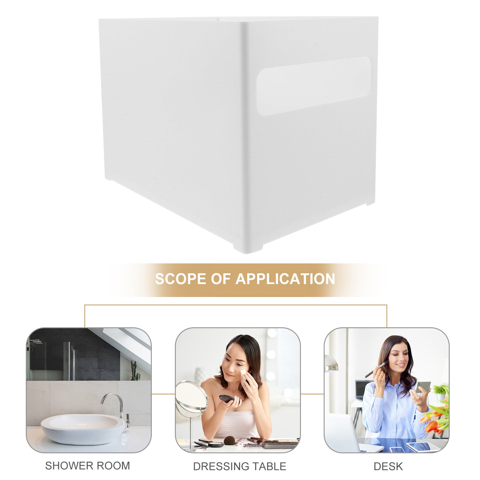 Kitchen Storage Box 21x15x14cm White a7