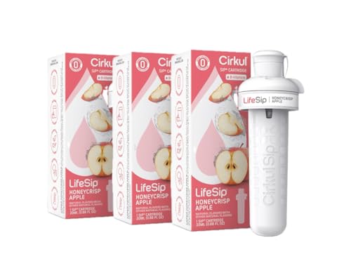 Generic Cirkul Flavor Cartridge for Cirkul Water Bottle - Flavored Water for Hydration - Water Enhancer with Zero Sugar & Zero Calories (Honeycrisp Apple)