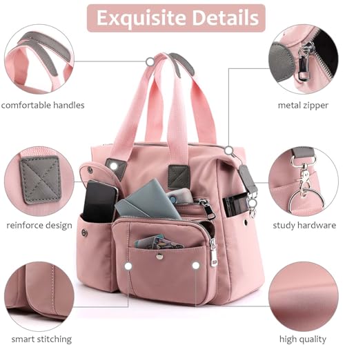 Waterproof Nylon Multi Pocket Tote Bag for Work A7