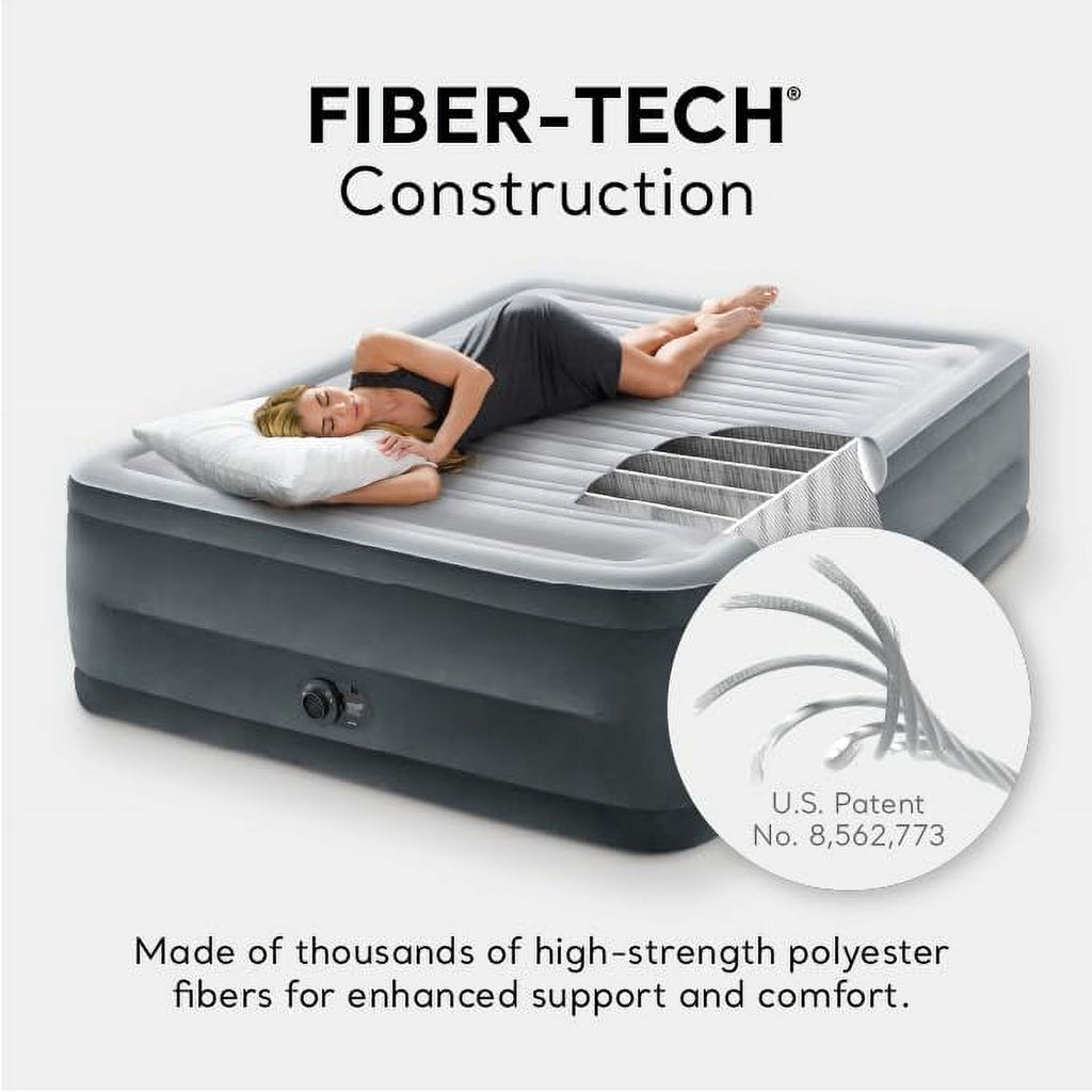 Air Mattress Queen with Built-in Electric Pump 22in Height a7