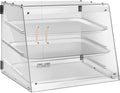 3 Tray Bakery Display Case with Rear Doors - 21" x 17 3/4" x 16 1/2"