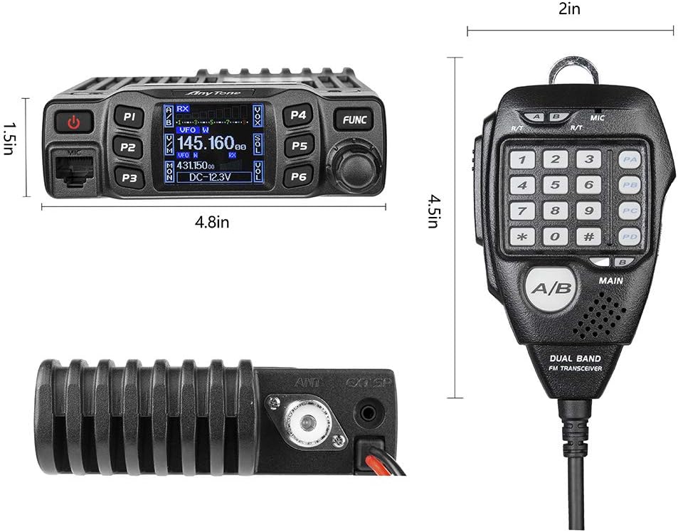 Dual Band Mobile Radio 25W VHF/UHF Vehicle Car Radio a7