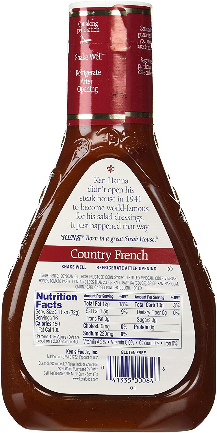 French Salad Dressing 16oz Pkg of 3 k7