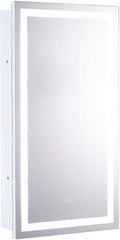 Dyconn Faucet Edison Tri-color LED Single Door Cabinet Mirror with Touch On/Off Dimmer and FogFree 16W x 30H
