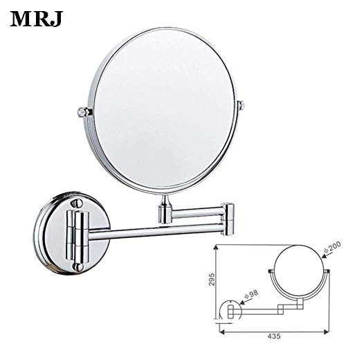 Wall Mounted Makeup Mirror 8 Inch Swivel 3X5X k7