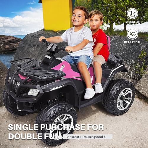 Kids Ride on ATV Car 4WD Electric Vehicle with Music & Headlights q7