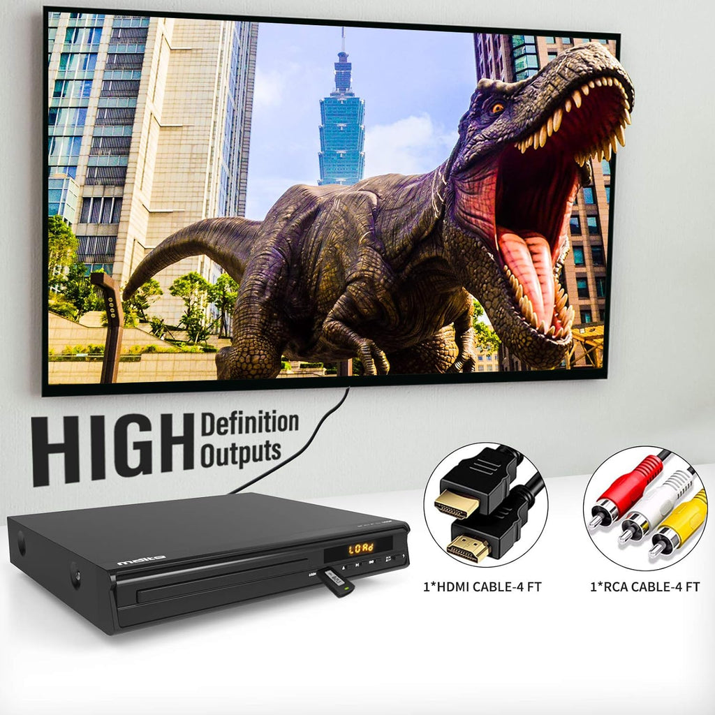 DVD Player with HDMI & USB Input, All Region Free NTSC/PAL A7