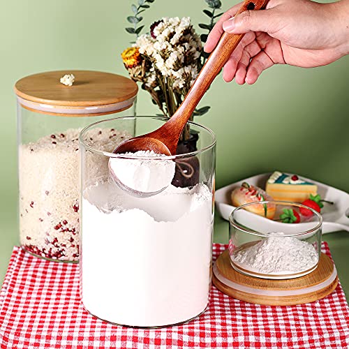 Glass Flour Container with Bamboo Lid 3L a7