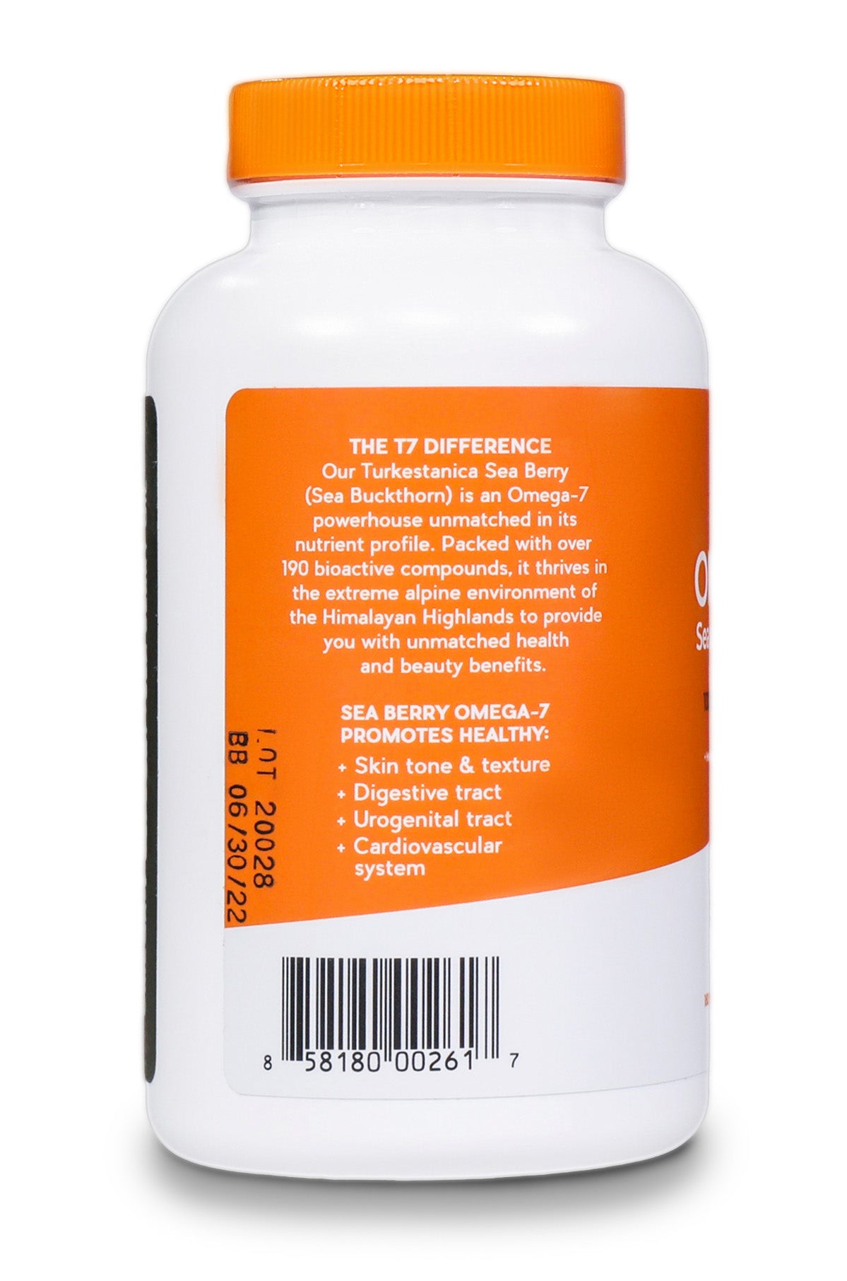 Sea Buckthorn Omega-7 Softgels 120ct a7