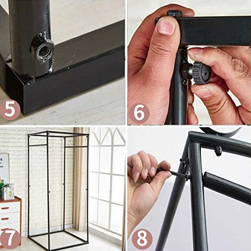 Portable Fitting Room with Shading Curtain, Foldable Privacy Dressing Room 7k
