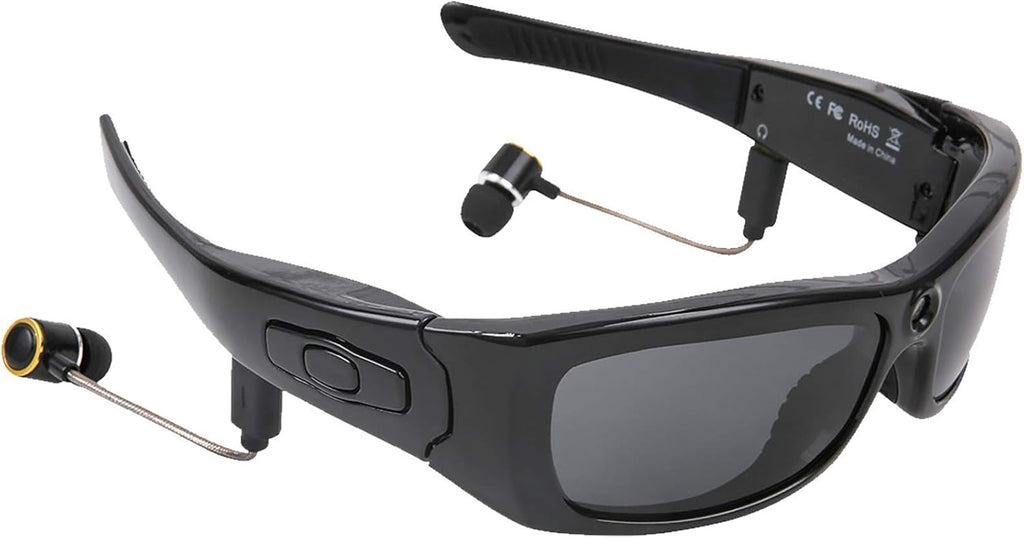 Bluetooth Sunglasses Camera Full HD 1080P Video Sunglasses Sports Action Camera with Polarized UV Protection Safety Lenses, Great Gift for Family and Friends