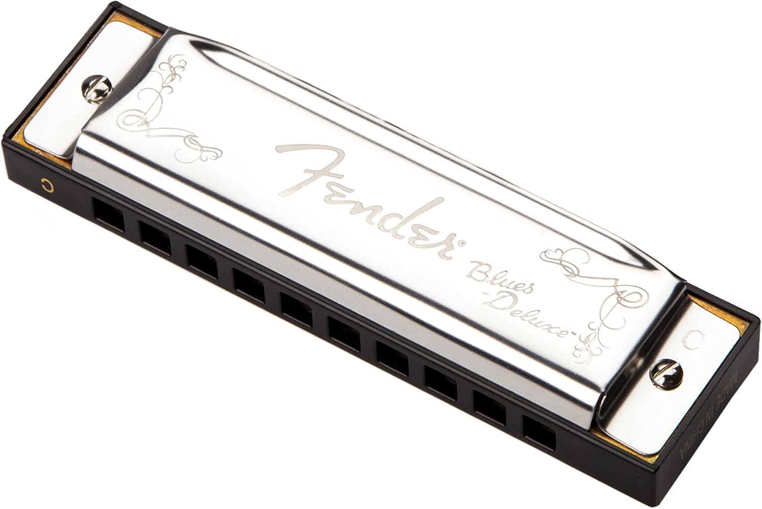Harmonica Key of C & Steel Guitar Slide Medium 7k