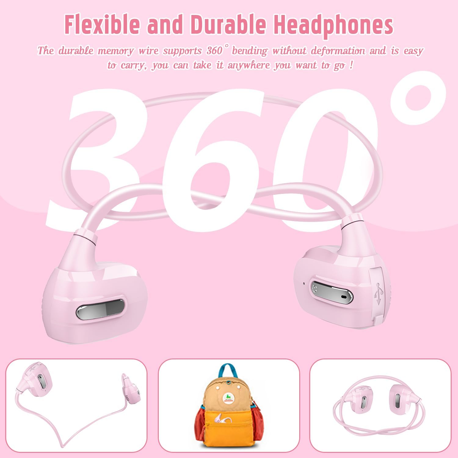 Kids Open Ear Headphones Bluetooth 5.3 A7