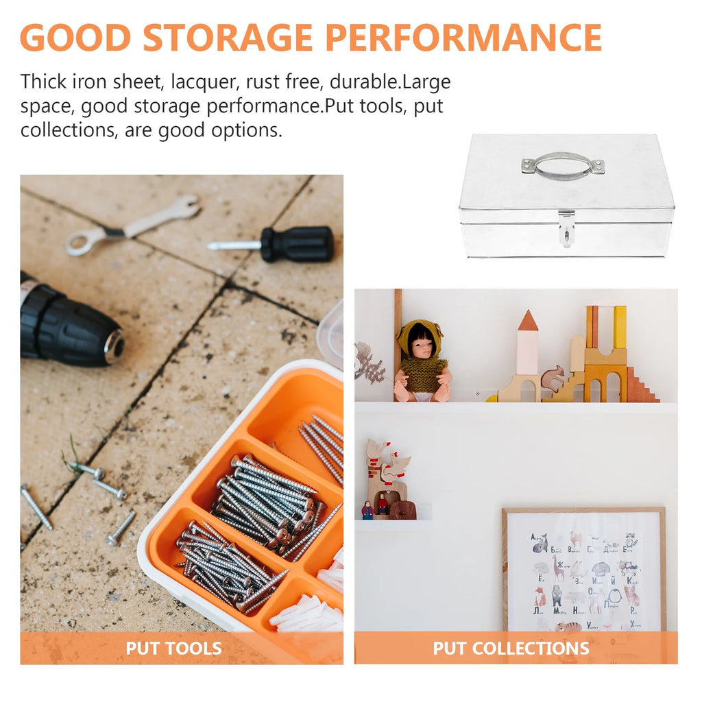 Aluminum Storage Tin Box Portable A7