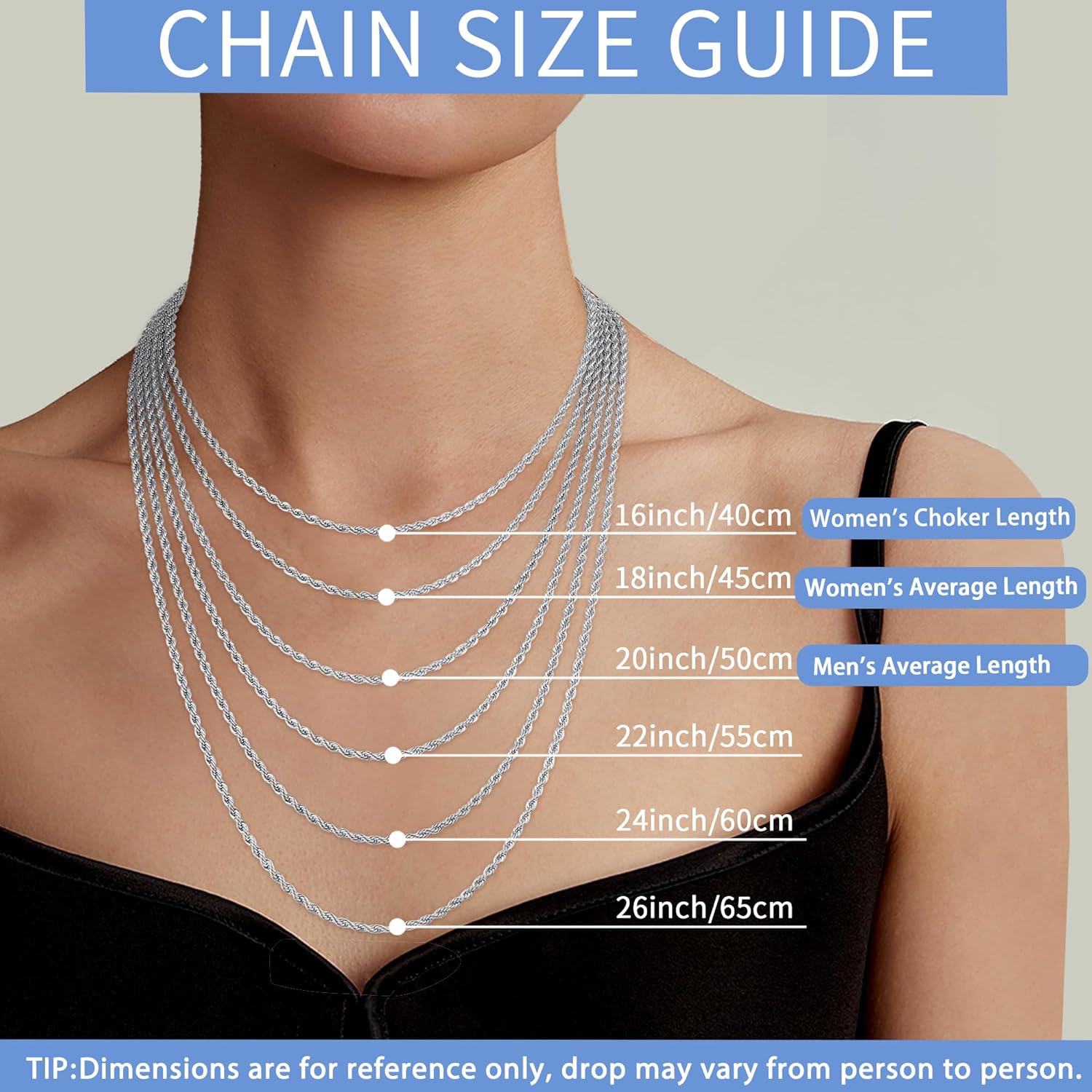 14K Gold Rope Chain Necklace for Men Women 2.5mm 4mm 16 26 Inch a7