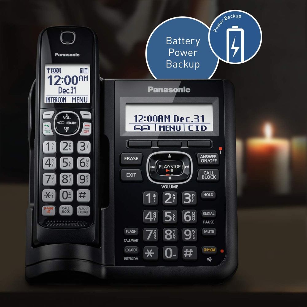 Cordless Phone with Answering Machine - 4 Handsets A7