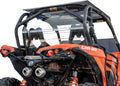 SuperATV Rear Windshield for 2013-2018 Can Am Maverick | Made of 1/4” Clear Standard Polycarbonate—250x Stronger Than Glass and 25x Stronger Than Acrylic | Made in the USA