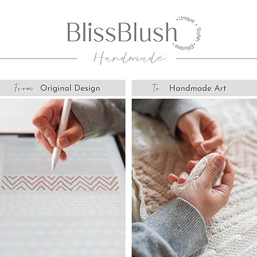 Boho Woven Wall Tapestry Cream Beige Tassel Decor 16x39 in Q7
