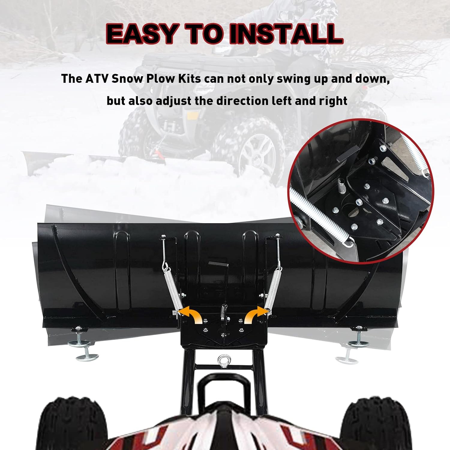 ATV Snow Plow 45 Inch Heavy Duty Universal Kit A7