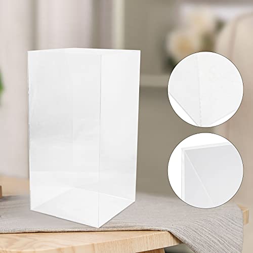 Acrylic Display Case 3-Layer Bakery Pastry Cabinet for Donut Cookie Retail Counter 18.7x14.8x8.5in A7