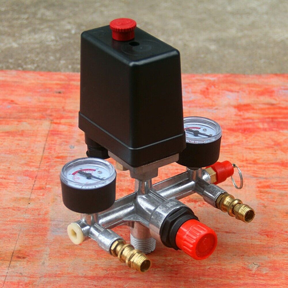 Air Compressor Pressure Switch Valve Manifold Assembly k7