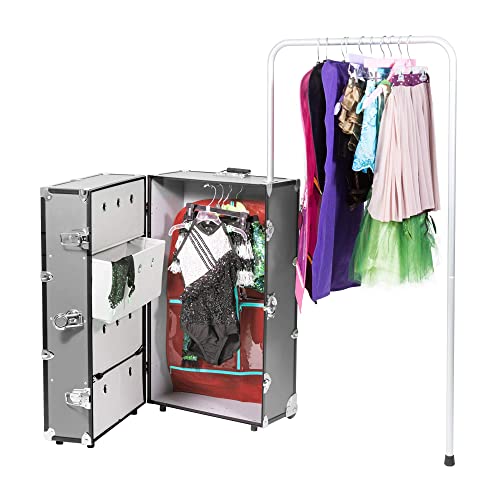 Rhino Trunk & Case Dance Star Wardrobe Trunk with Mounted Wheels, Competitions, Recitals, & Performances 35"x21"x16" (Purple)