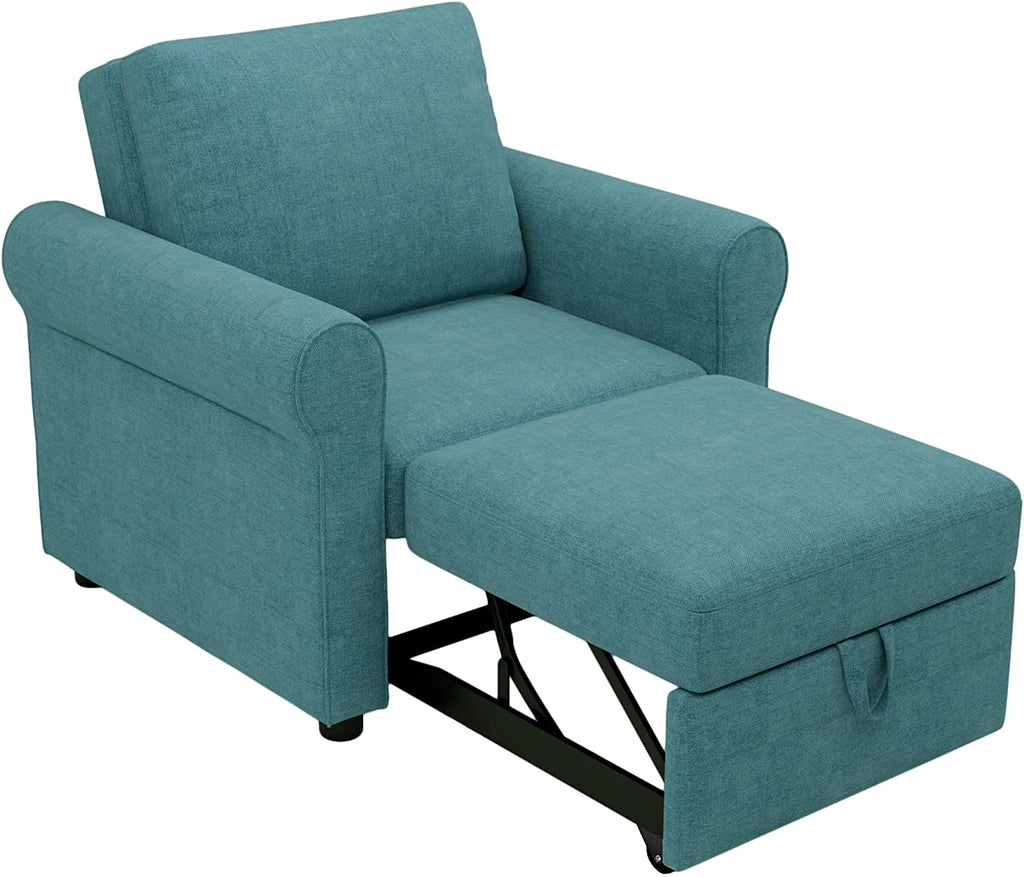 Sleeper Chair Convertible Sofa Bed, Teal K7