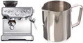 Breville BES870XL Barista Express Espresso Machine and Update International (EP-12) 12 Oz Stainless Steel Frothing Pitcher Bundle