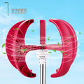 VEVOR Lantern Wind Turbine, 12V/100W Vertical Turbine Generator, 35 Wind Wheel Diameter Vertical Axis Wind Turbine w/Monitoring Light/Built-in Controller for Terrace/Chalet/Fishing Boat/Motor Home