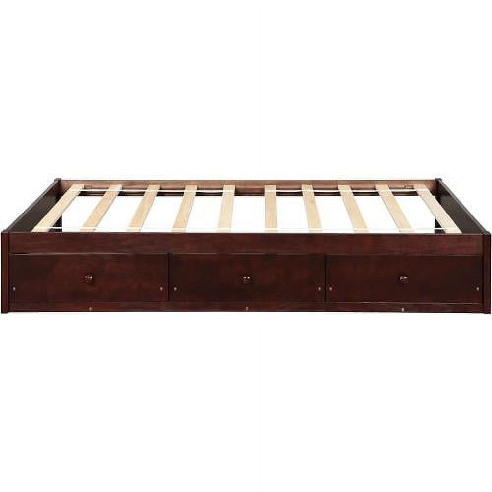 Storage Bed with 3 Drawers Wood Platform Frame k7
