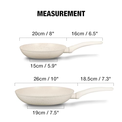 Nonstick Frying Pan 10 Inch Marble Coating a7