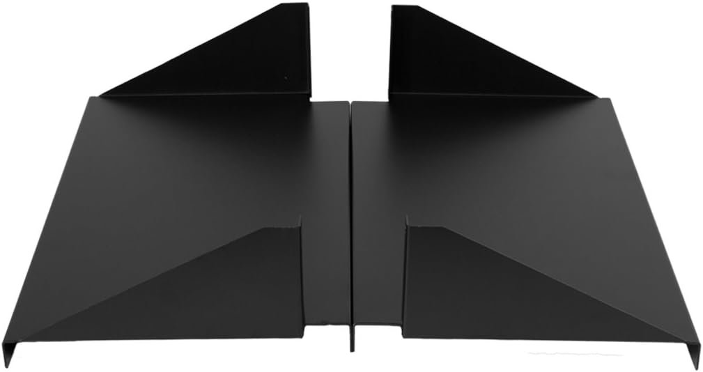 NavePoint Cantilever Server Shelf Rack Mount 19 Inch 2U Black 2 Piece Set Center Weighted