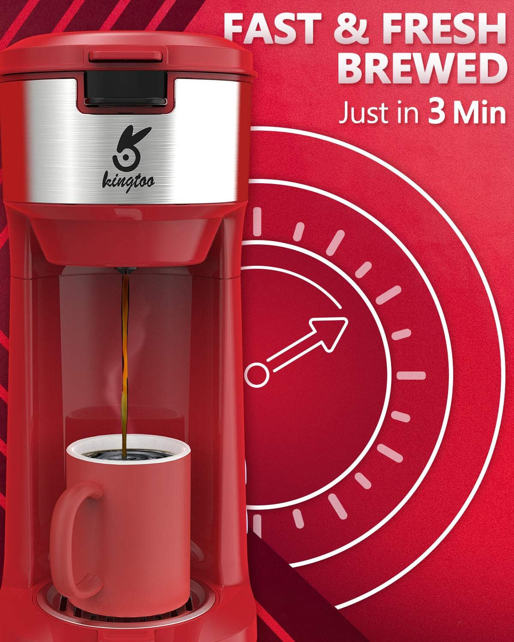 Single Serve Coffee Maker with Self Cleaning Function a7