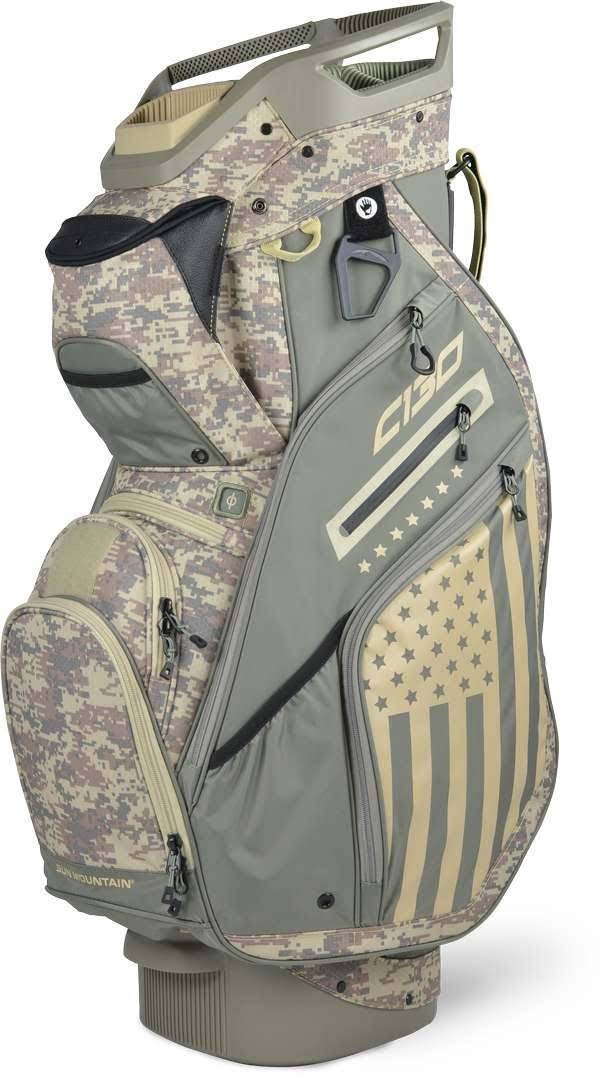 Golf Cart Bag Black Charcoal White Red k7