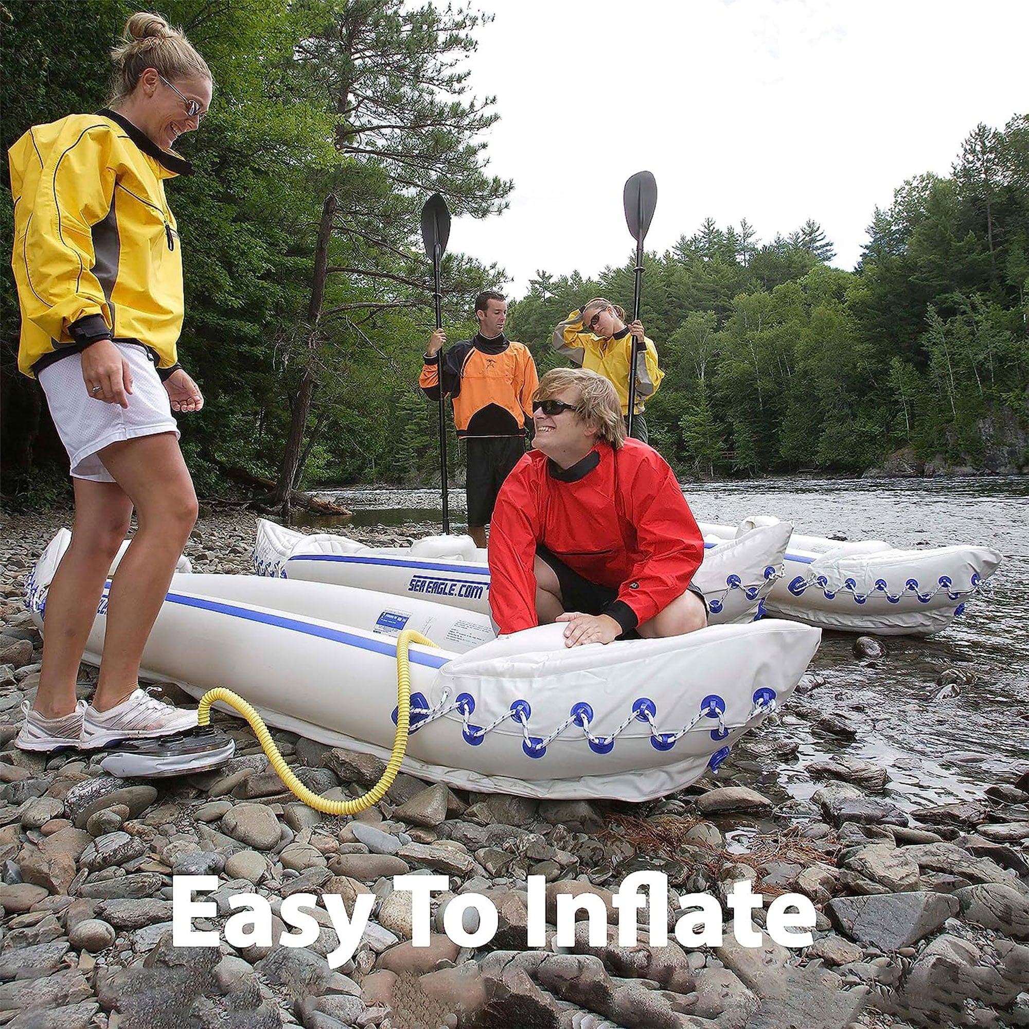 Inflatable Sports Kayak 1-3 Person Portable Lightweight a7