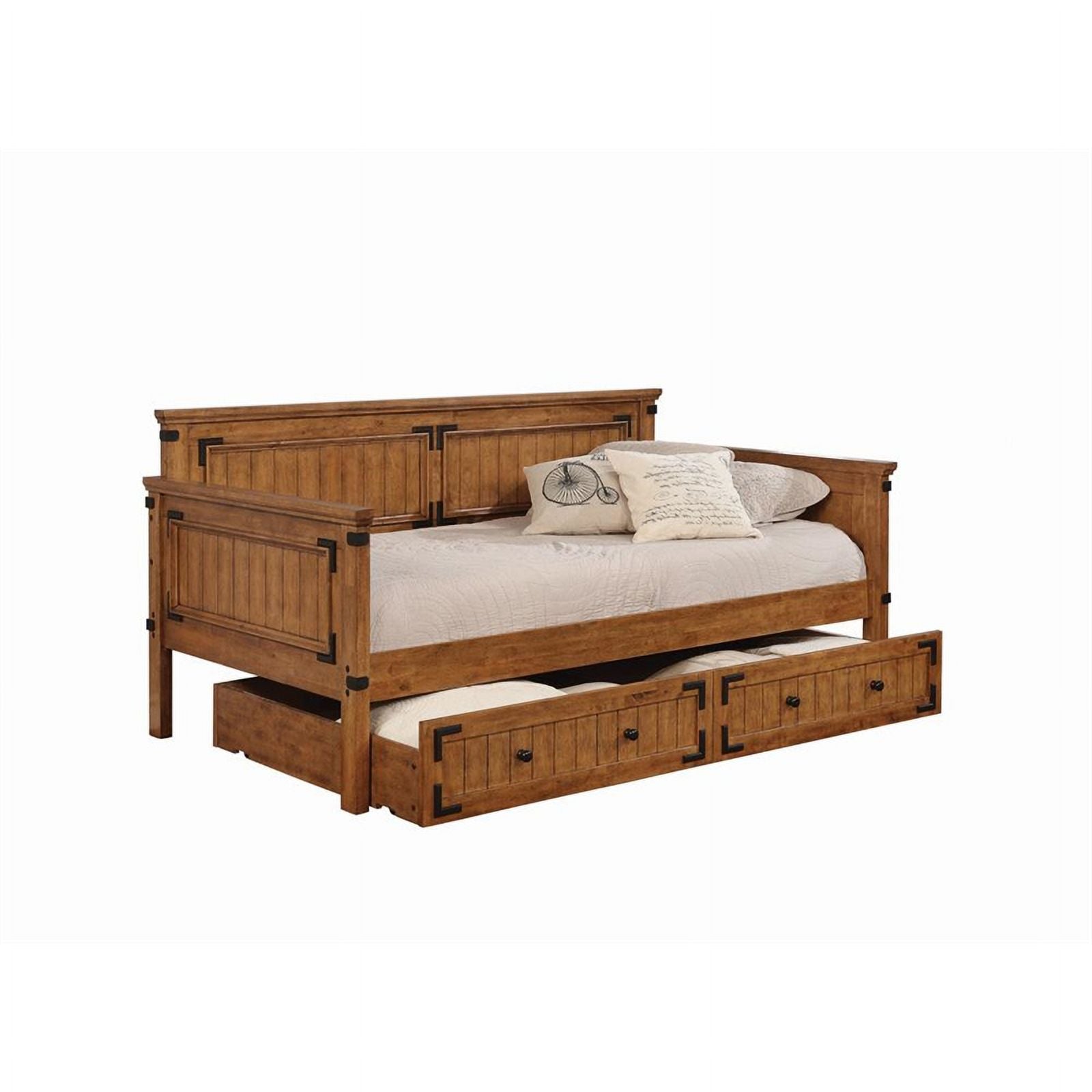 Twin Daybed Solid Wood Brown Finish a7