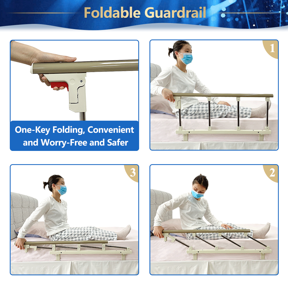 Bed Side Assist Rail for Elderly Fall Prevention Safety Handle m7K