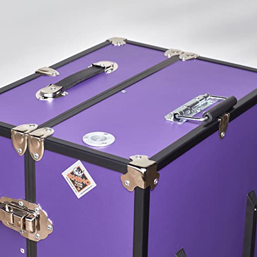 Wardrobe Trunk with Wheels 35x21x16 Purple k7