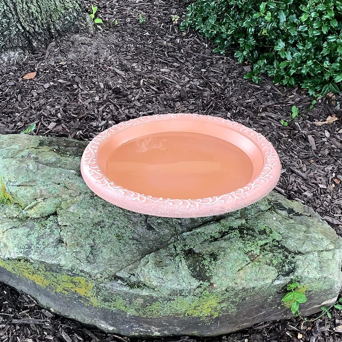 Bird Bowl with Matte Rim for Bird Bath Bases a7