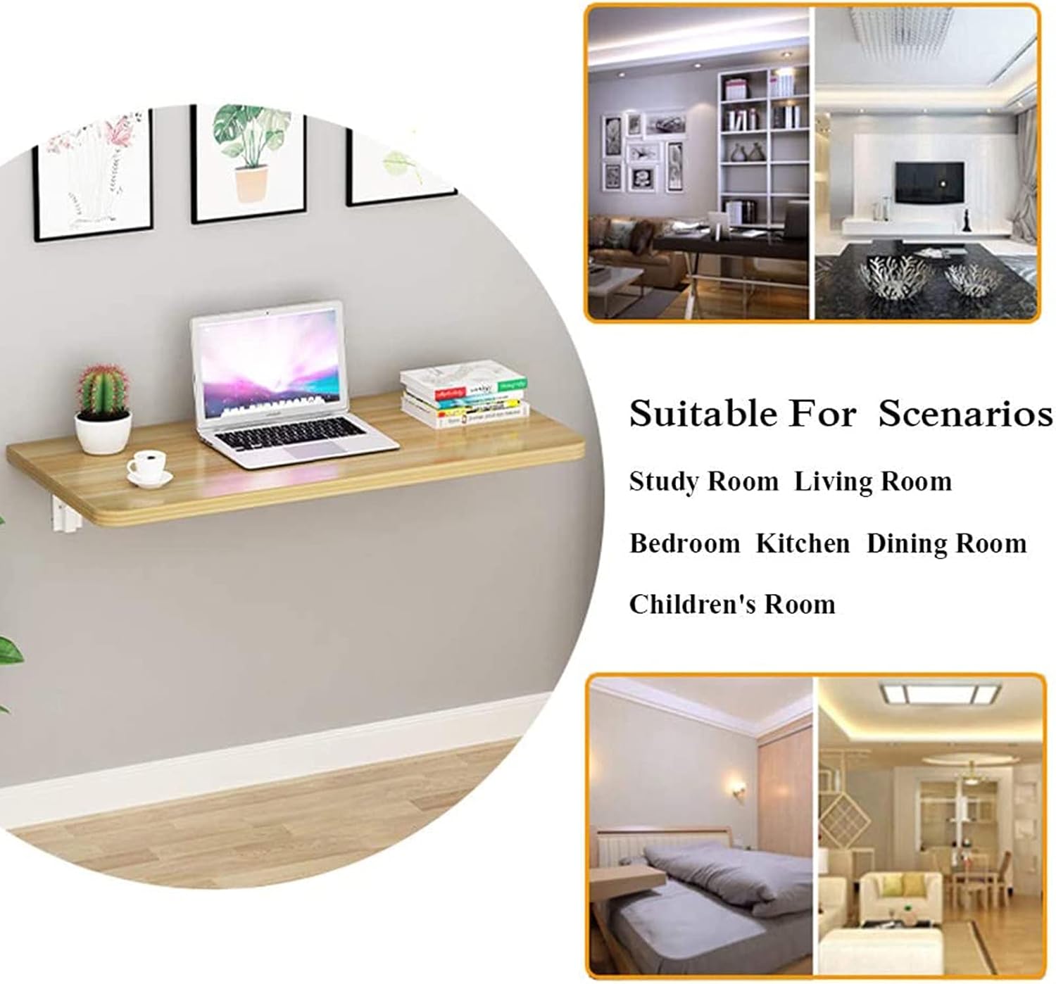 Wall Mounted Fold Down Desk for Small Spaces 7k