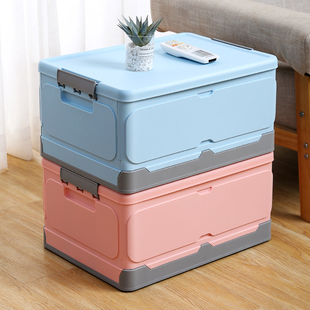 Foldable Storage Box with Lid for Home Dorm Room P7k