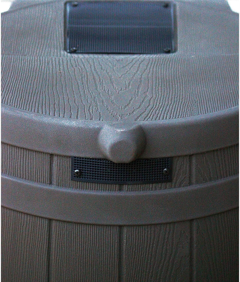 Rain Barrel Water Storage Collector with Brass Spigot Flat Back Oak 5 Pack k7
