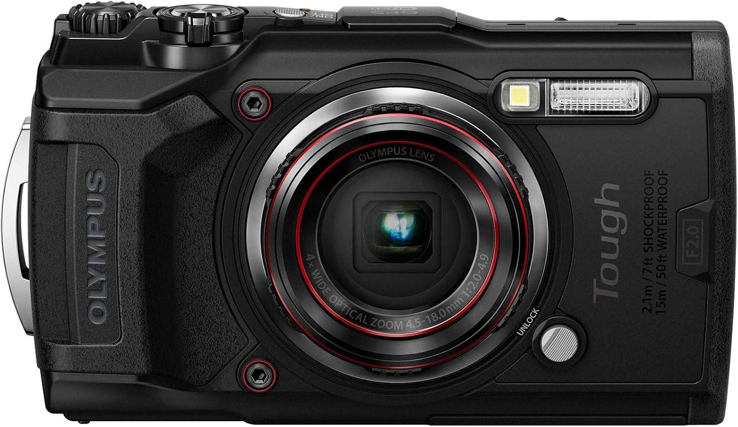 OLYMPUS Tough TG-6 Waterproof Camera, Red