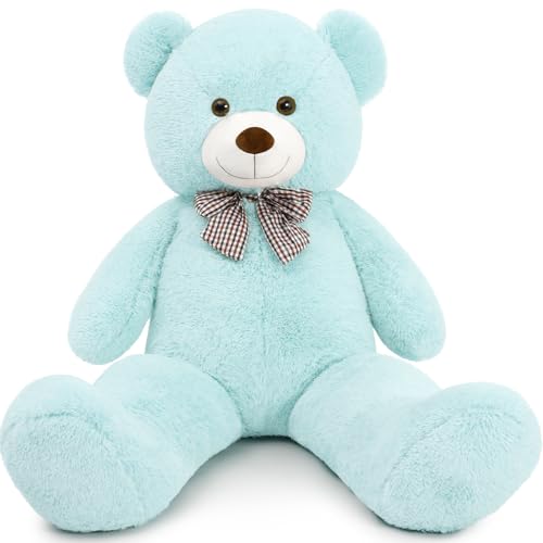 MaoGoLan Giant Teddy Bear Plush, Life Size Large Teddy Bear Stuffed Animal 5 Feet,Soft and Fluffy Big Teddy Bear Gift for Baby Shower,Christmas,Valentines Day