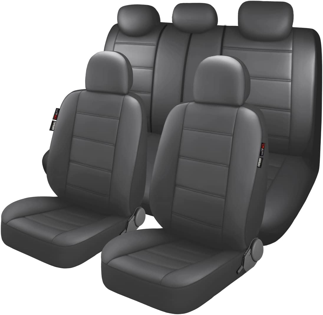 Car Seat Cover Full Set 11pcs Black A7