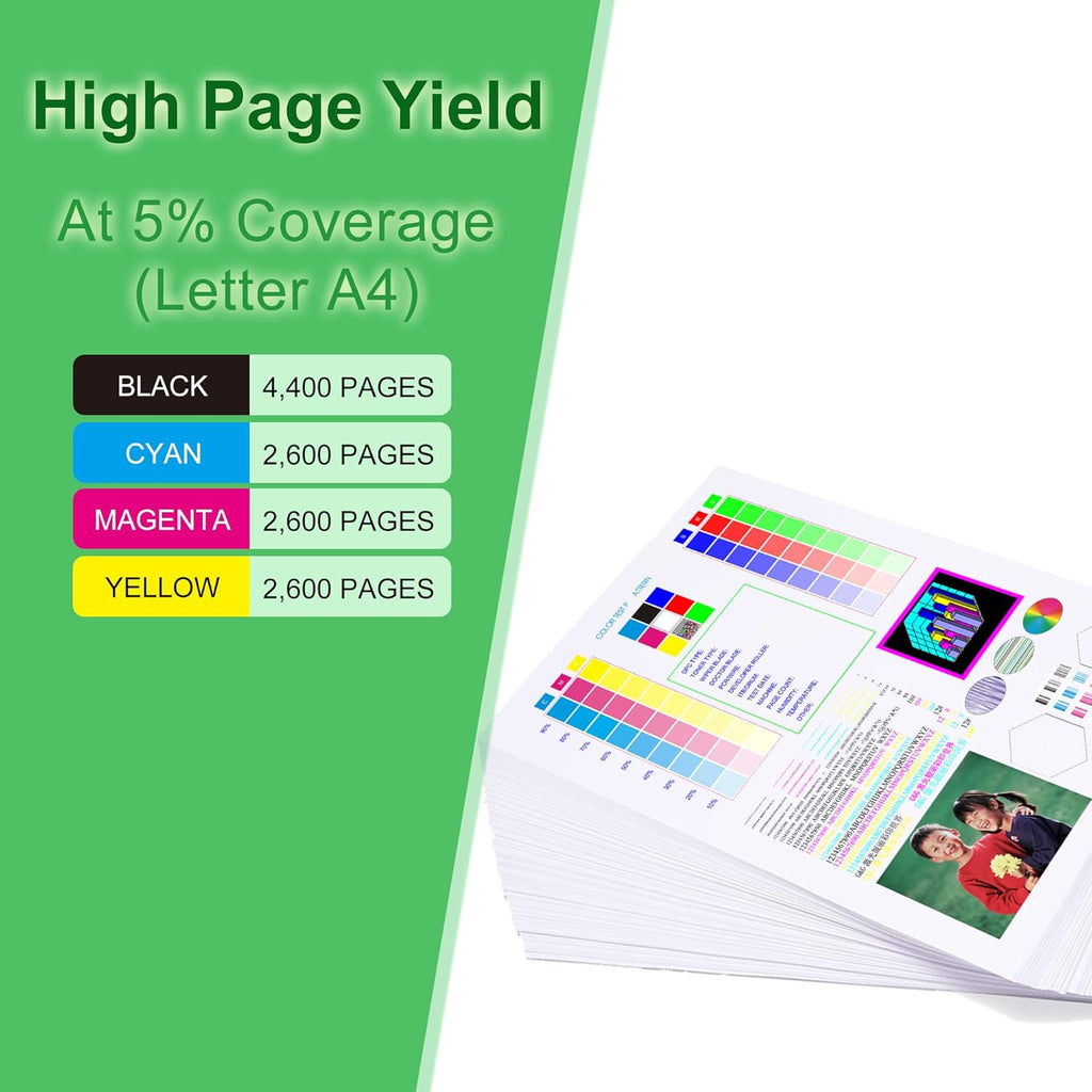 305X Toner Cartridges 4 Pack Black Cyan Magenta Yellow a7