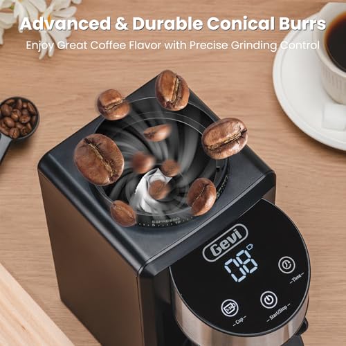 Conical Burr Coffee Grinder, Adjustable Mill, 35 Grind Settings a7