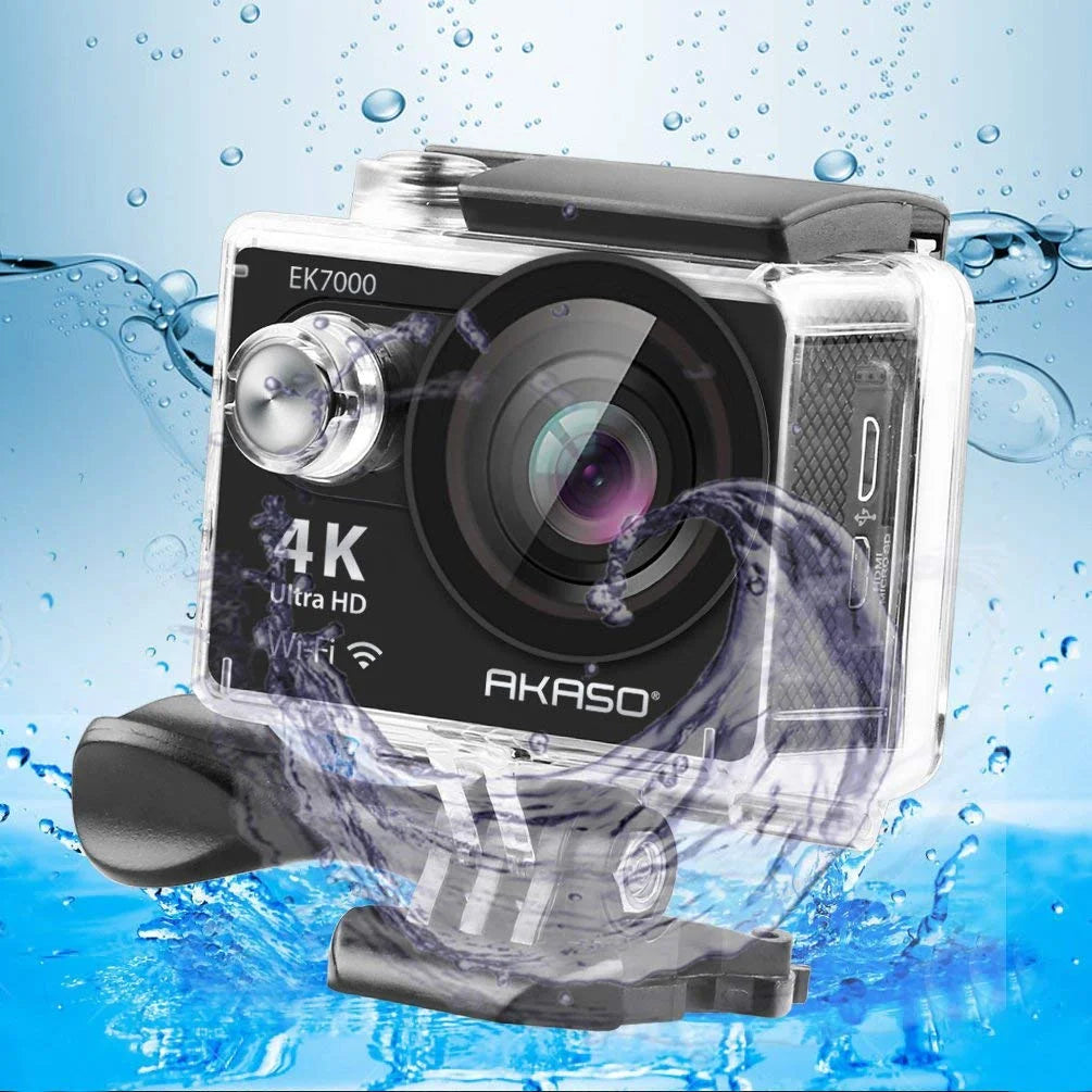 4K Action Camera Waterproof Sports Cam Black k7