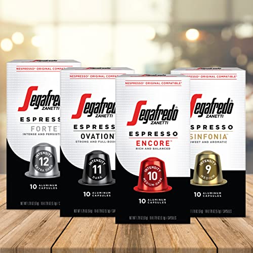 Espresso Capsules Variety Pack, 40 Count Aluminum Pods K7