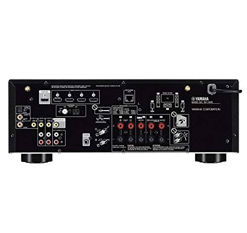 AV Receiver with 2 Wireless Speakers Black 7k